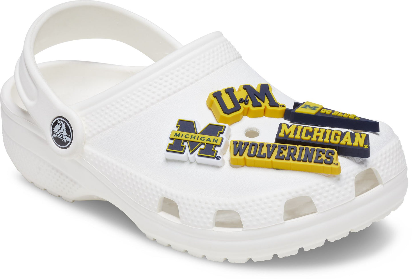 Crocs Collegiate Teams University of Michigan 5 Pack Shoe Charms | Jibbitz for Crocs