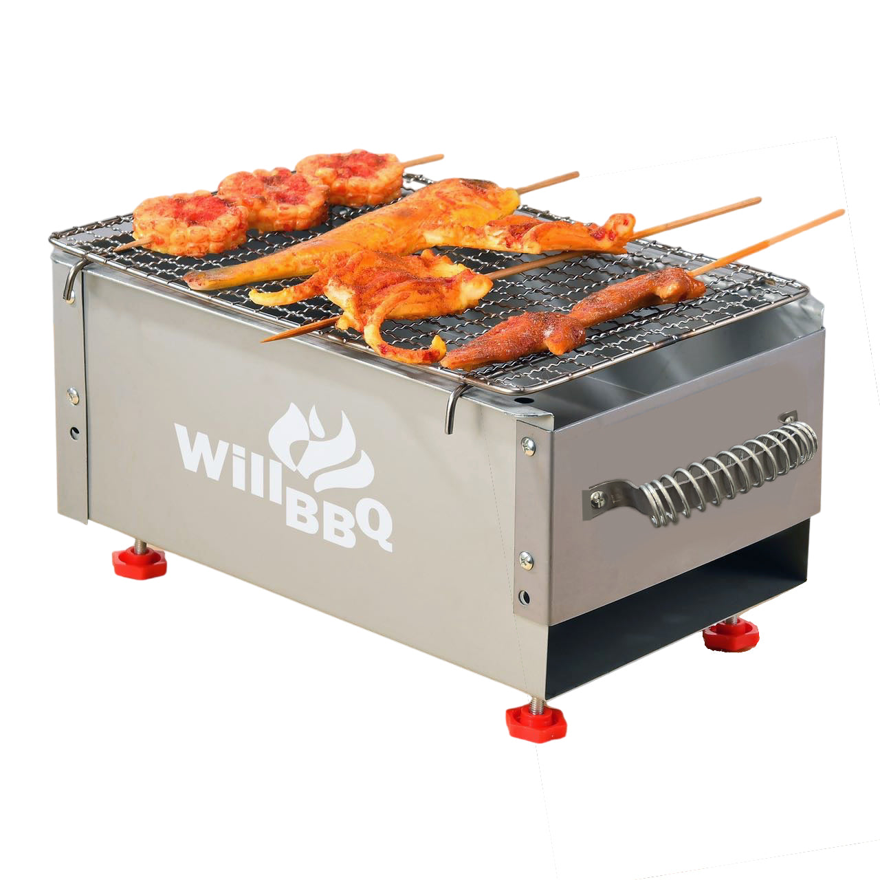 WillBBQ 30cm(L) * 18cm(W) Charcoal Hibachi Grill