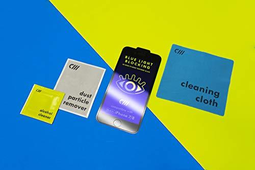 Canywirez Anti-Blue Light/Anti Bacterial Tempered Glass for iPhone 7/8 Plus 3D E