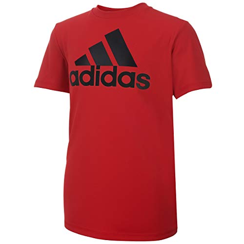 adidas Boys' Short Sleeve Aeroready Performance Logo Tee T-Shirt