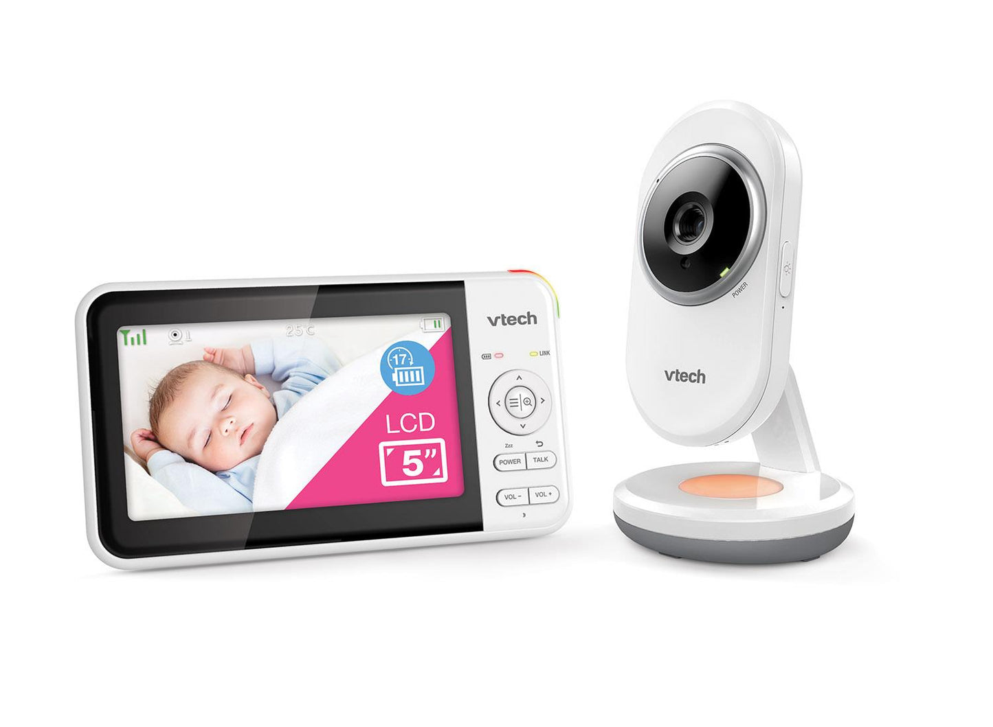 Vtech BM5250N 5' Full Colour Video & Audio Baby Monitor