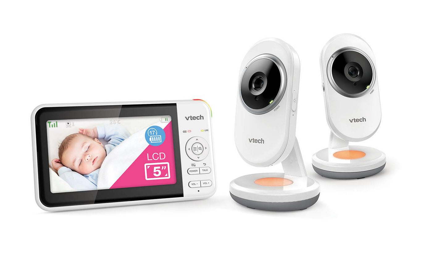 Vtech BM5250N 5' Full Colour Video & Audio Baby Monitor (2-Cam)