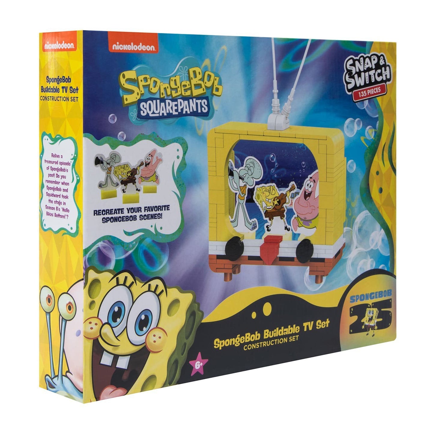 Well Played Toys SpongeBob SquarePants Build TV Set - 135 pieces