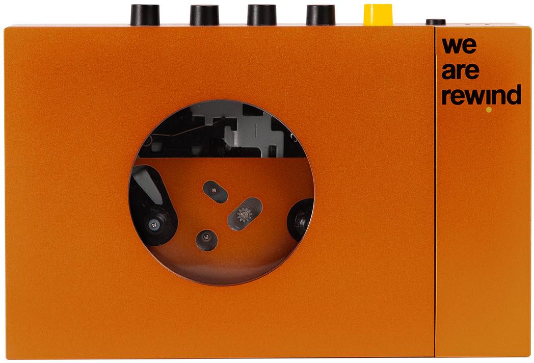 We Are Rewind Portable Bluetooth Cassette Player (Serge Orange)