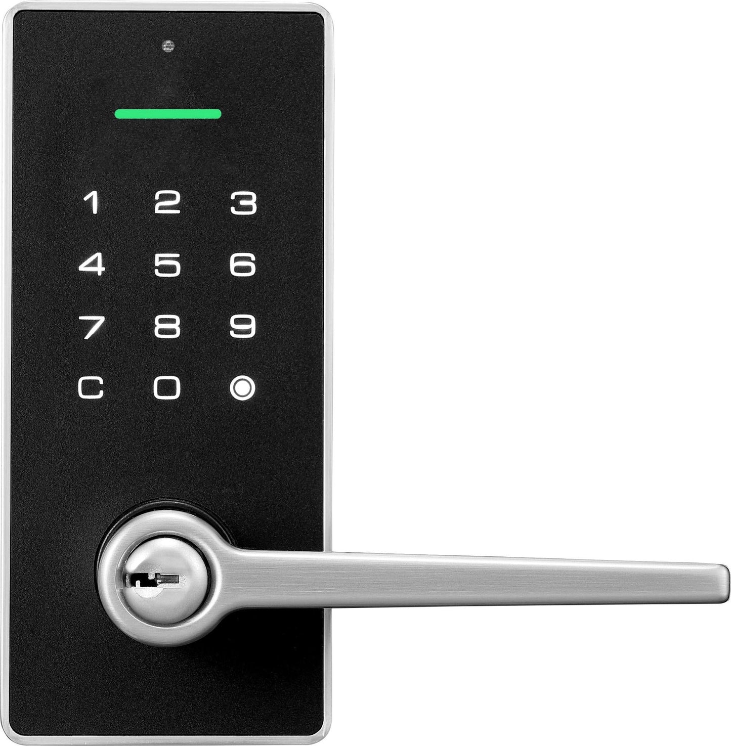 Yale Libi Keyed Lever Door Lock (Satin Nickel)