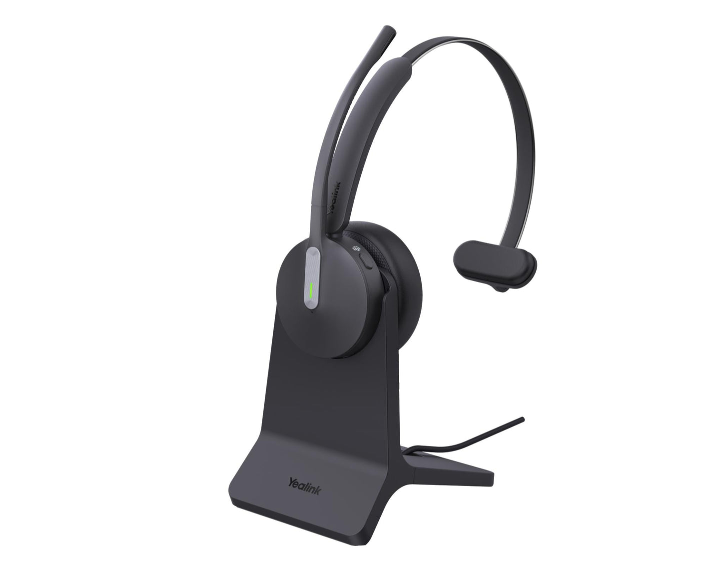 Yealink BH70-M-CH-TEAMS-USB-C/A BH70 Wireless MS Mono Bluetooth Headset USB-C/A with Charge Stand (Black)