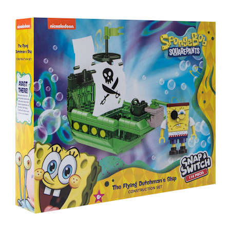 Well Played Toys SpongeBob SquarePants The Flying Dutchman's Ship Build Set - 114 pieces