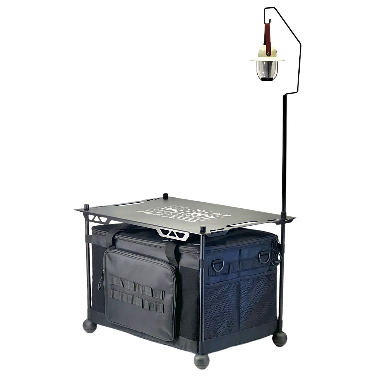 WillBBQ Camping Explorer 50L Tactical Organizer With Tabletop