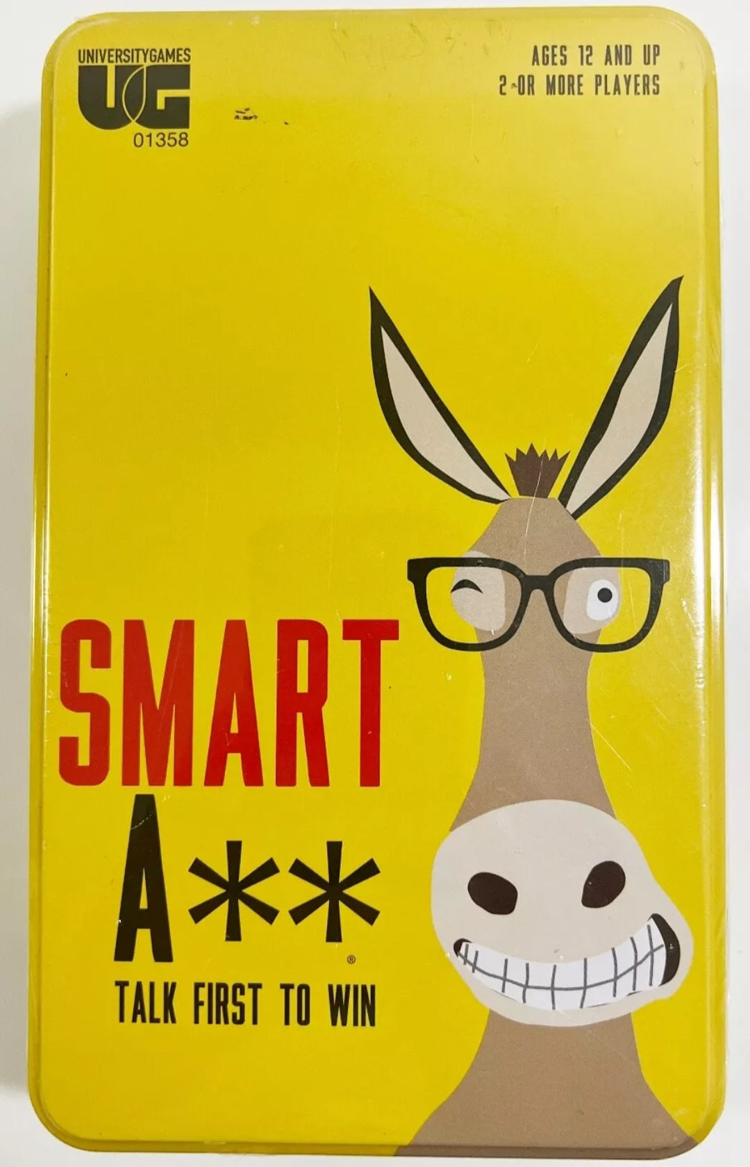 University Games Smart A** Tin Card Game