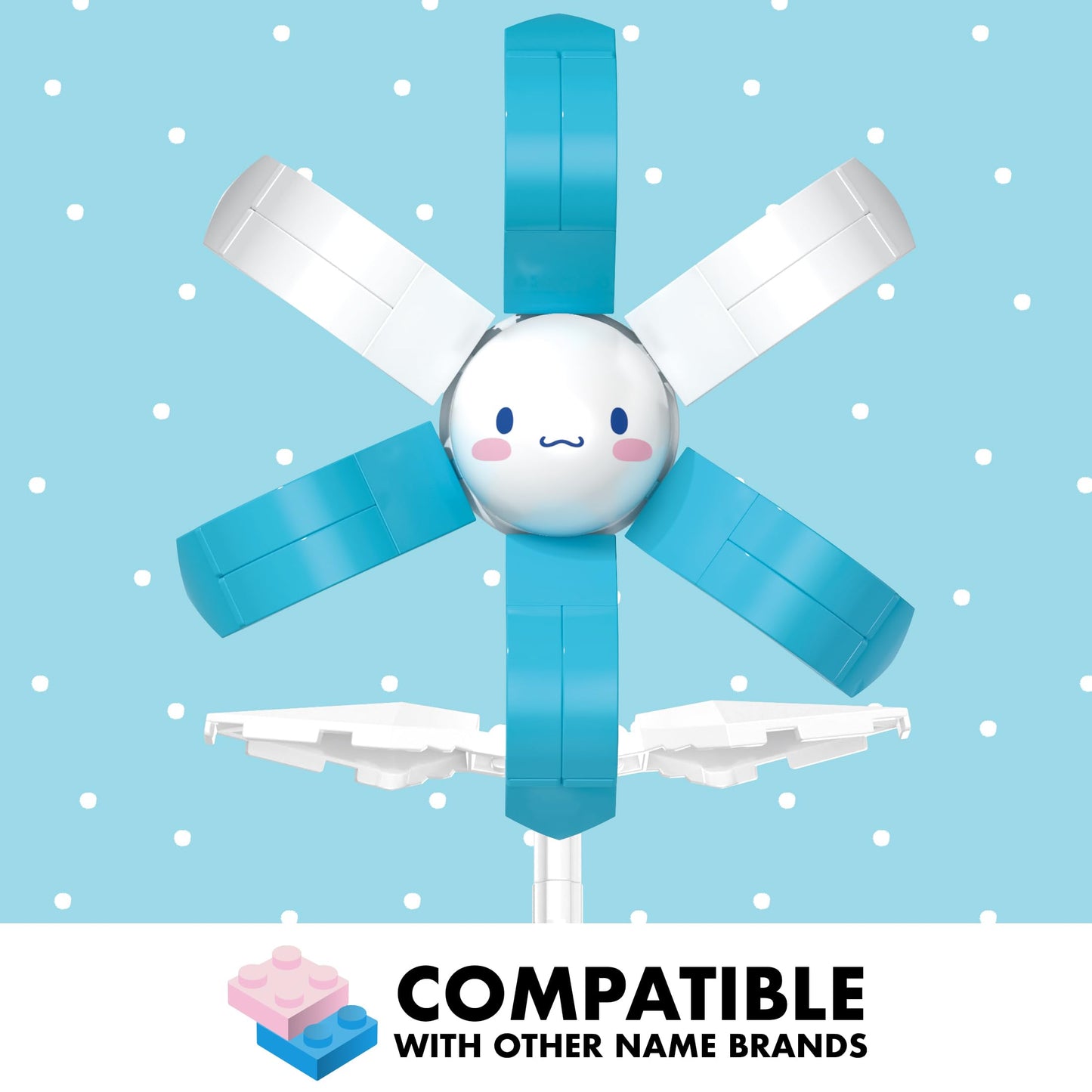 Brickcraft Officially Licensed Sanrio Cinnamoroll Flower 80 Pieces Building Set