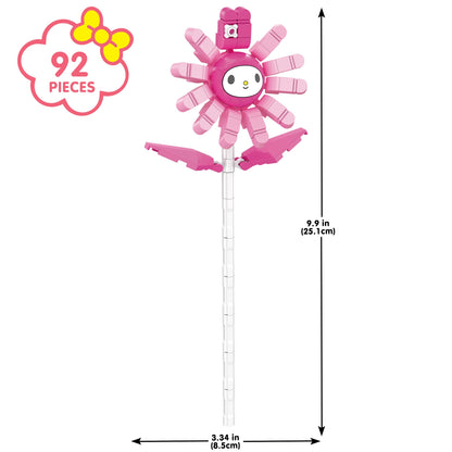 Brickcraft Officially Licensed Sanrio My Melody Flower, 92 Pieces Building Set