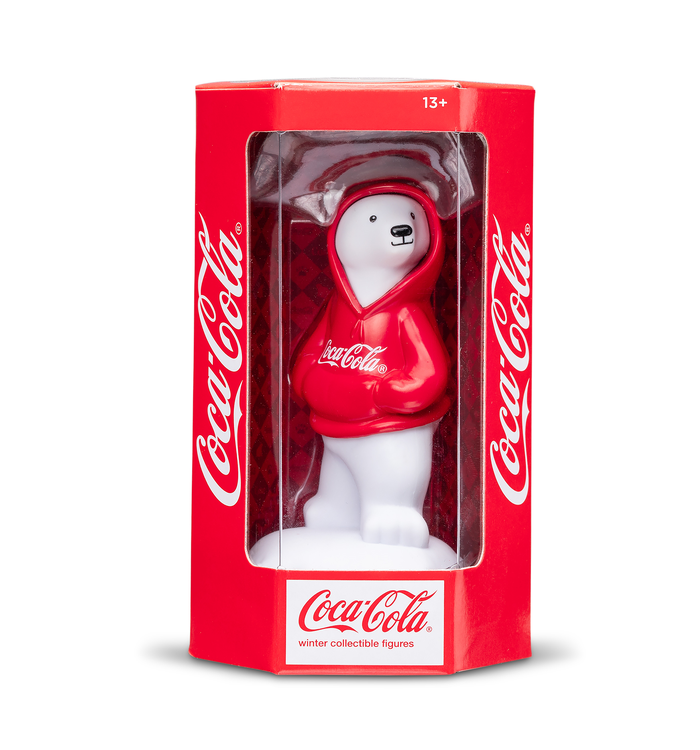 Coca-Cola Polar Bear Hoodie Figurine