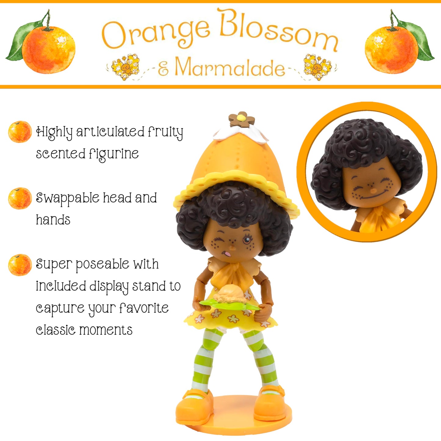 Boss Fight Studio Strawberry Shortcake Orange Blossom with Marmalade, Collectible Figure