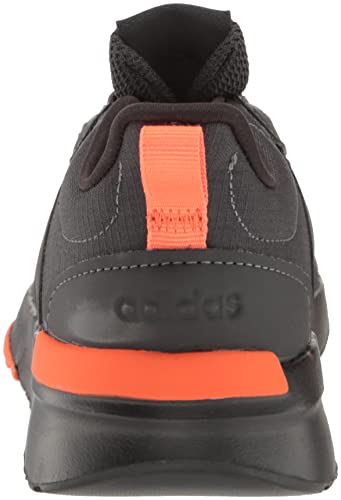 adidas Racer TR21 Running Shoe, 5.5 US Unisex Big Kid, Carbon/Black/Semi Impact Orange