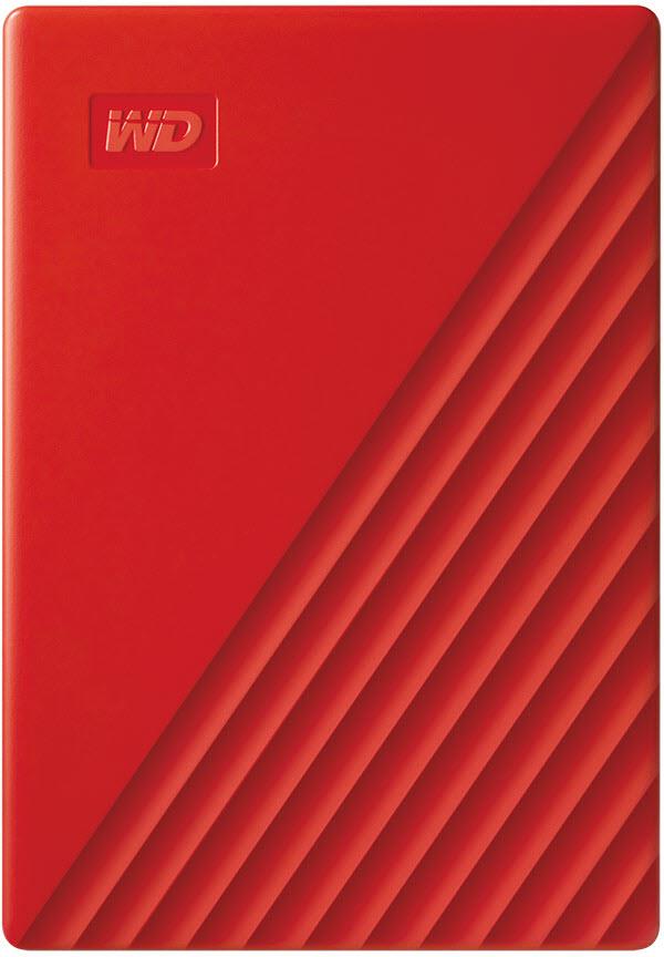 WD My Passport 2TB Portable Hard Drive USB 3.0 [2019] (Red)