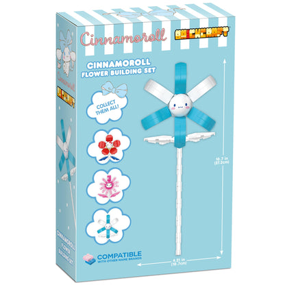 Brickcraft Officially Licensed Sanrio Cinnamoroll Flower 80 Pieces Building Set