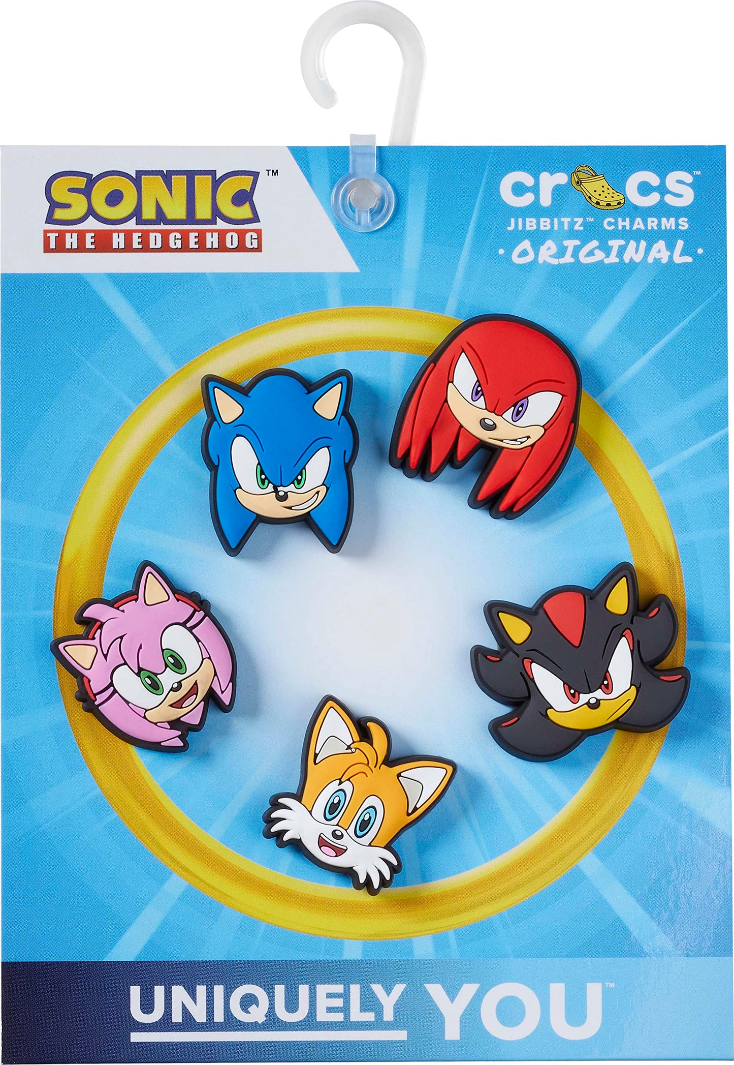 Crocs Jibbitz 5 Pack Sonic The Hedgehog Shoe Charms | Jibbitz for Crocs
