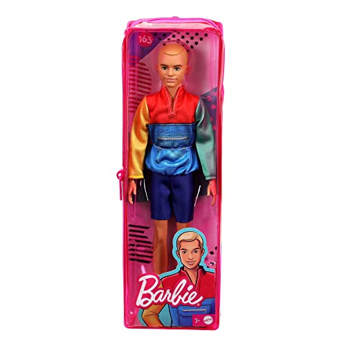 Barbie Ken Fashionistas Doll #163, Slender with Sculpted Blonde Hair
