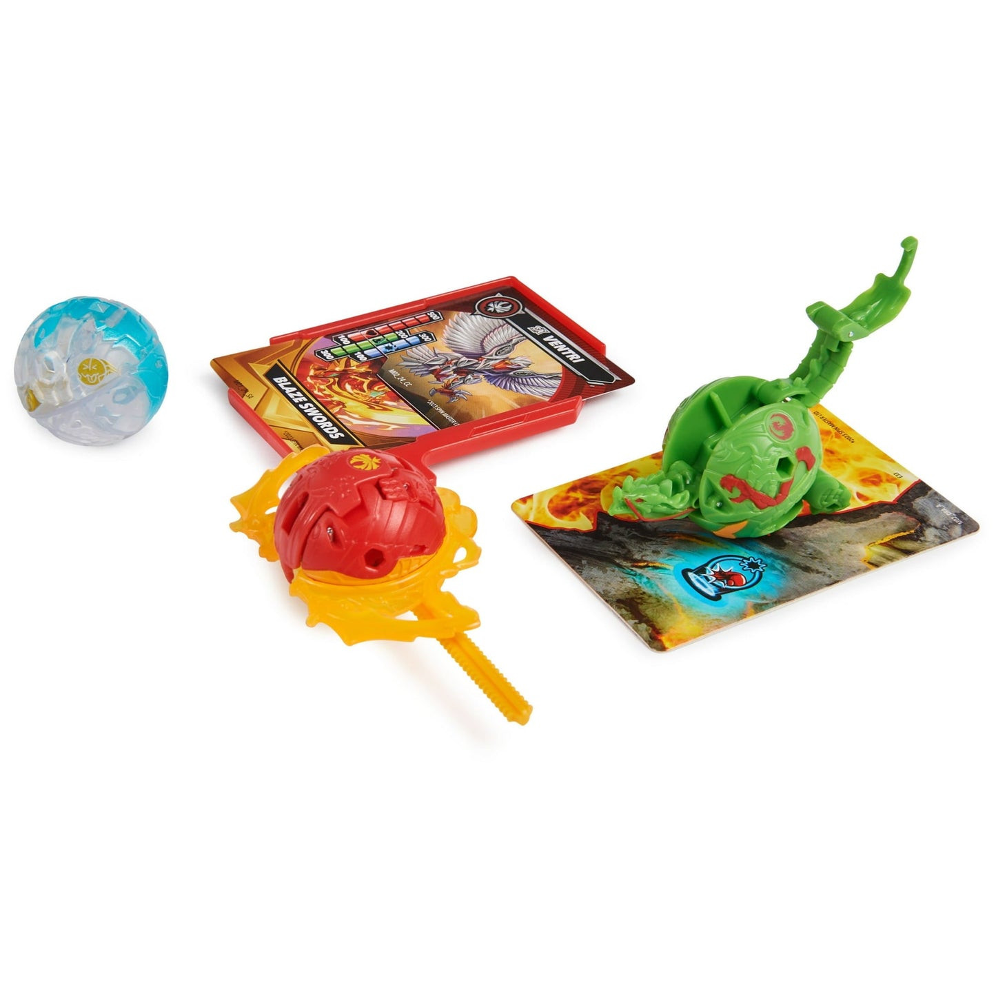 Bakugan Starter 3-Pack Spinning Action Figures, Special Attack Bruiser, Octogan and Nillious