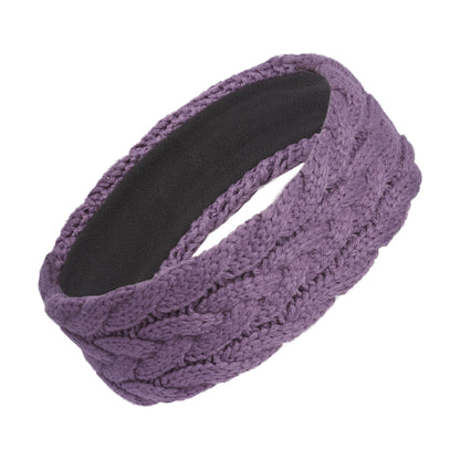 adidas Women's Fashion Knit Headband, Shadow Violet/Grey/Silver Metallic