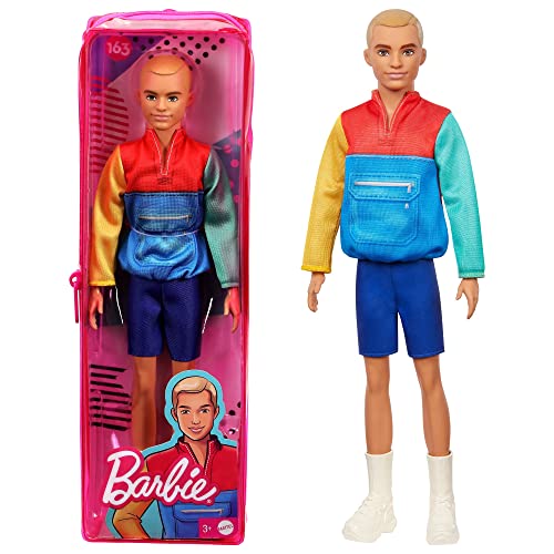Barbie Ken Fashionistas Doll #163, Slender with Sculpted Blonde Hair