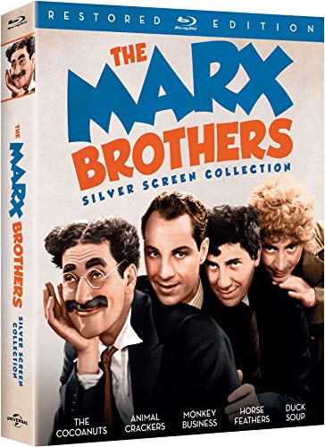 The Marx Brothers Silver Screen Collection (The Cocoanuts / Animal Crackers / Monkey Business / Horse Feathers / Duck Soup) [Blu-ray]