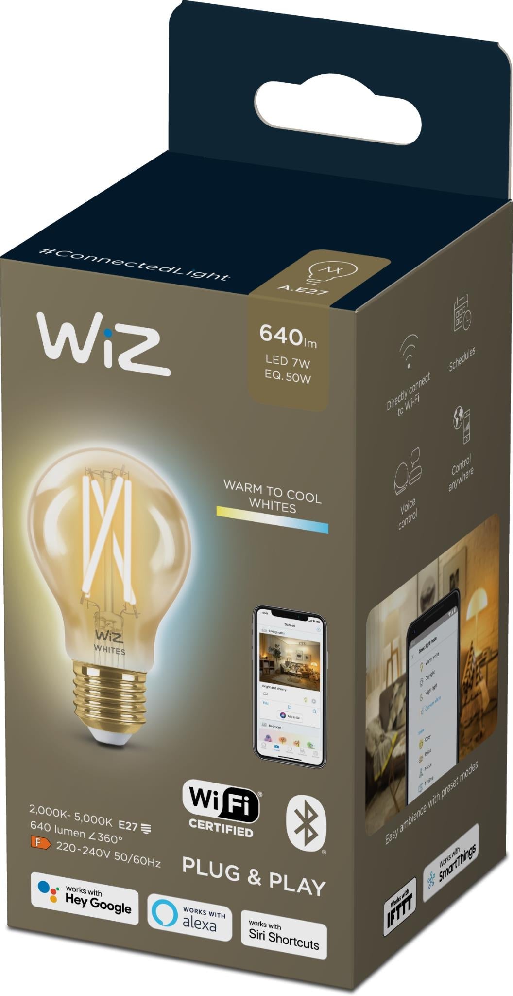 WiZ Filament A60 E27 Smart Bulb