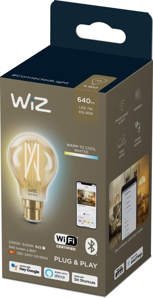 WiZ Filament A60 B22 Smart Bulb