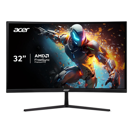 Acer 31.5" EI2 WQHD VA Curved Gaming Monitor 165Hz 1ms EI322QUR P3bmiippx