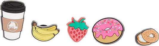 Crocs Jibbitz 5-Pack Breakfast Food Shoe Charms | Jibbitz for Crocs