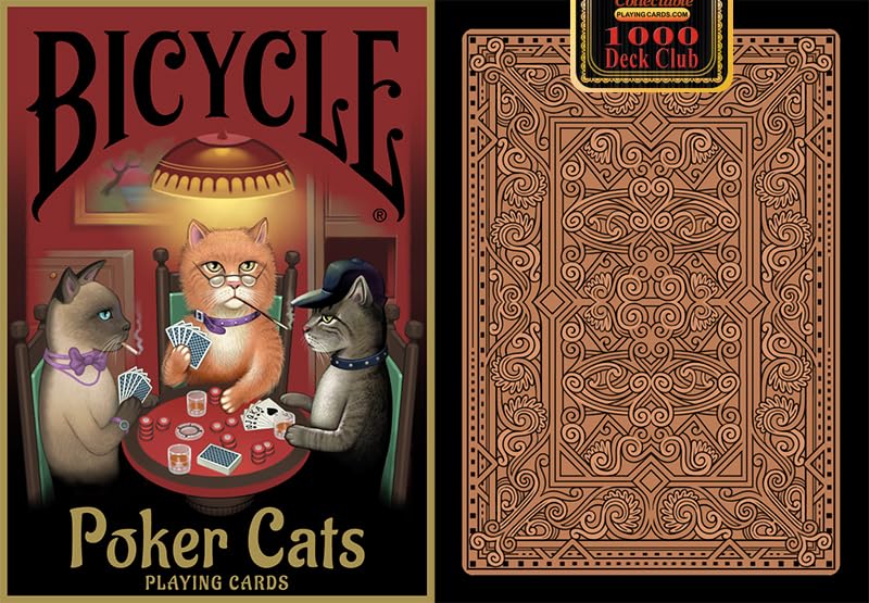 Bicycle Poker Cats V2 Playing Cards