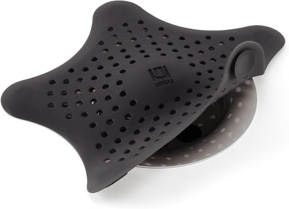 Umbra Starfish Drain Cover/Hair Catcher, Black