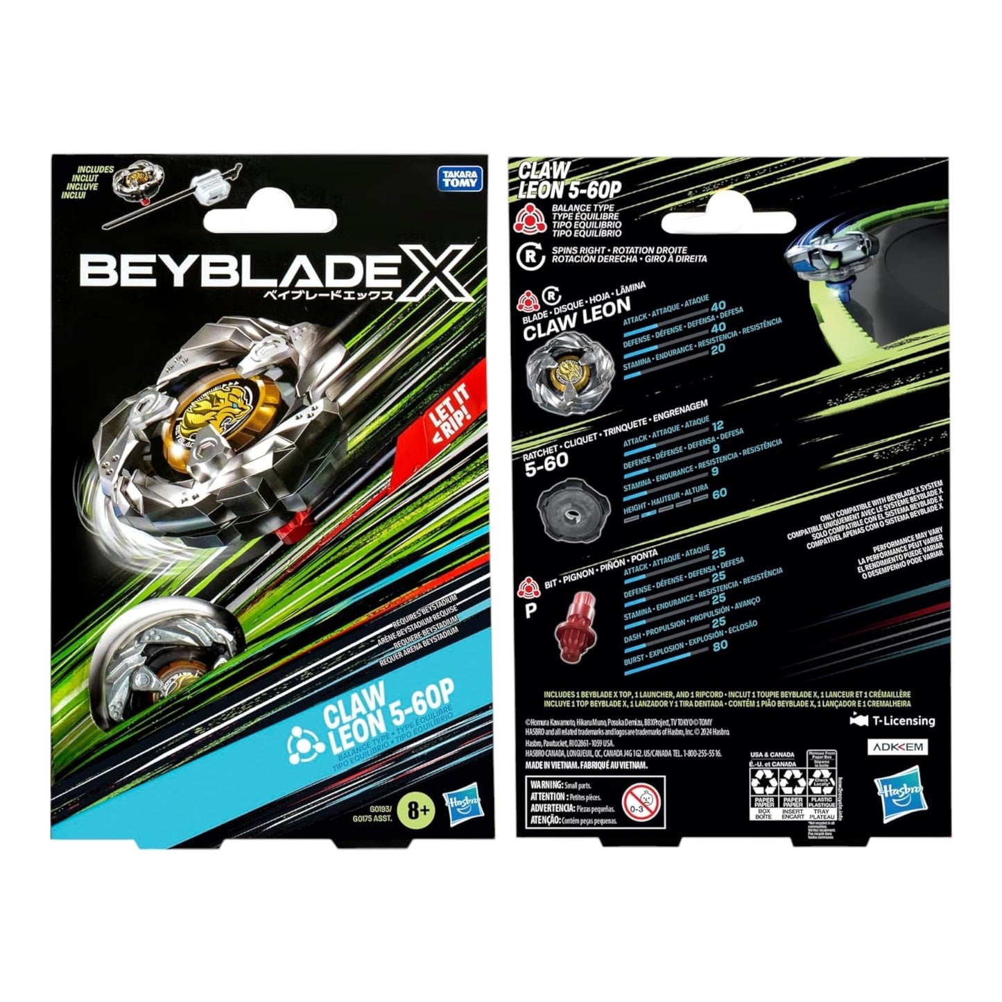 Beyblade X Claw Leon 5-60P Starter Pack Set