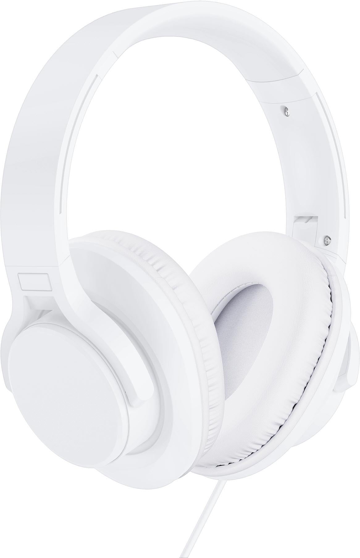 XCD XCD23008 Wired Foldable Over-Ear Headphones (White)