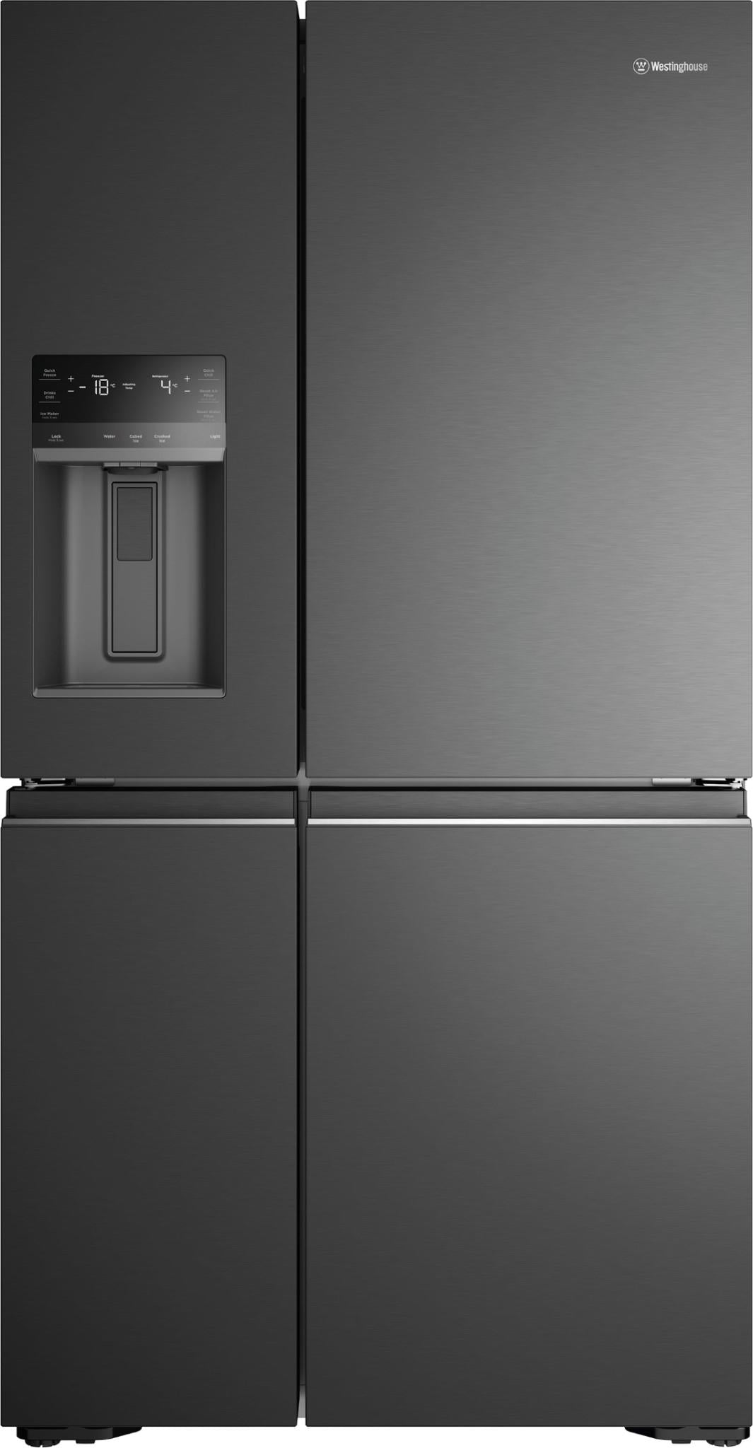 Westinghouse WQE6170BB 609L Quad Door Fridge (Matte Black)