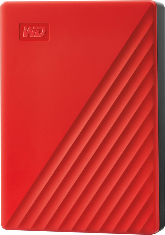WD My Passport® 6TB Portable HDD Storage (Red)