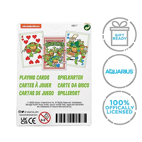 AQUARIUS Teenage Mutant Ninja Turtles Pizza Playing Cards