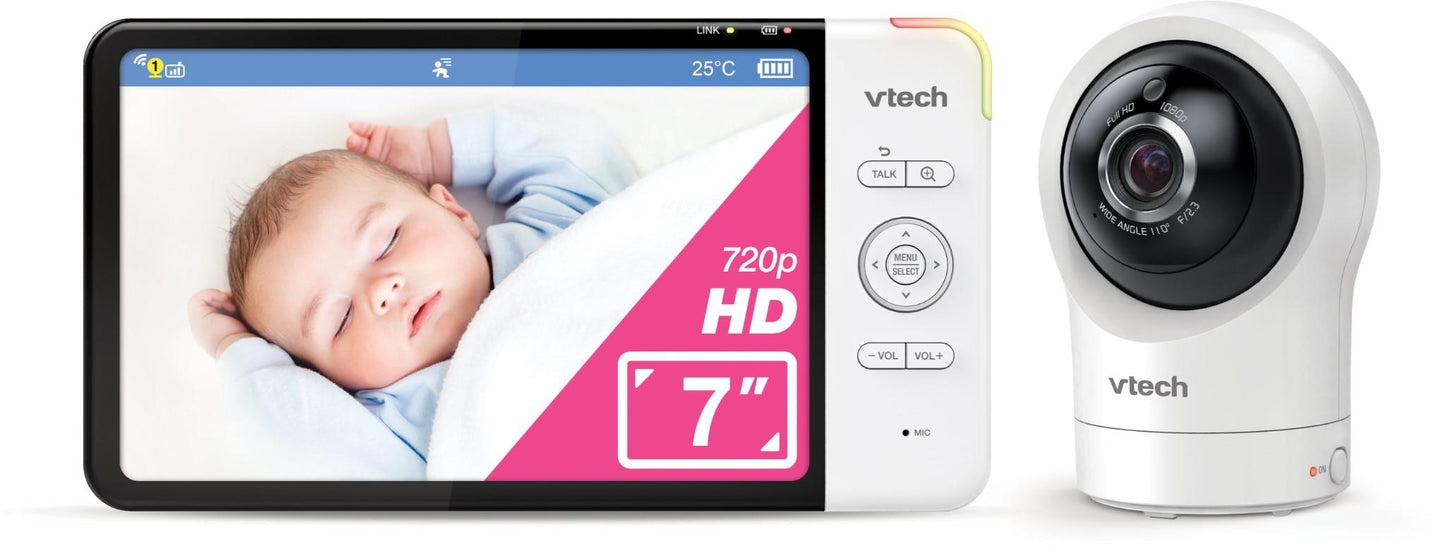 VTech RM7764HDV2 7” Smart HD Pan & Tilt Video Monitor with Remote Access