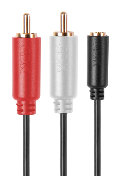 XCD Essentials 2m 3.5mm to 2 RCA Audio Cable V2