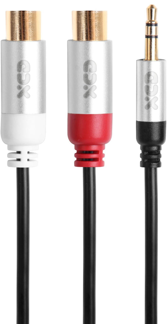 XCD Essentials 3.5mm Male to 2 RCA Female Audio Cable (20cm) V2