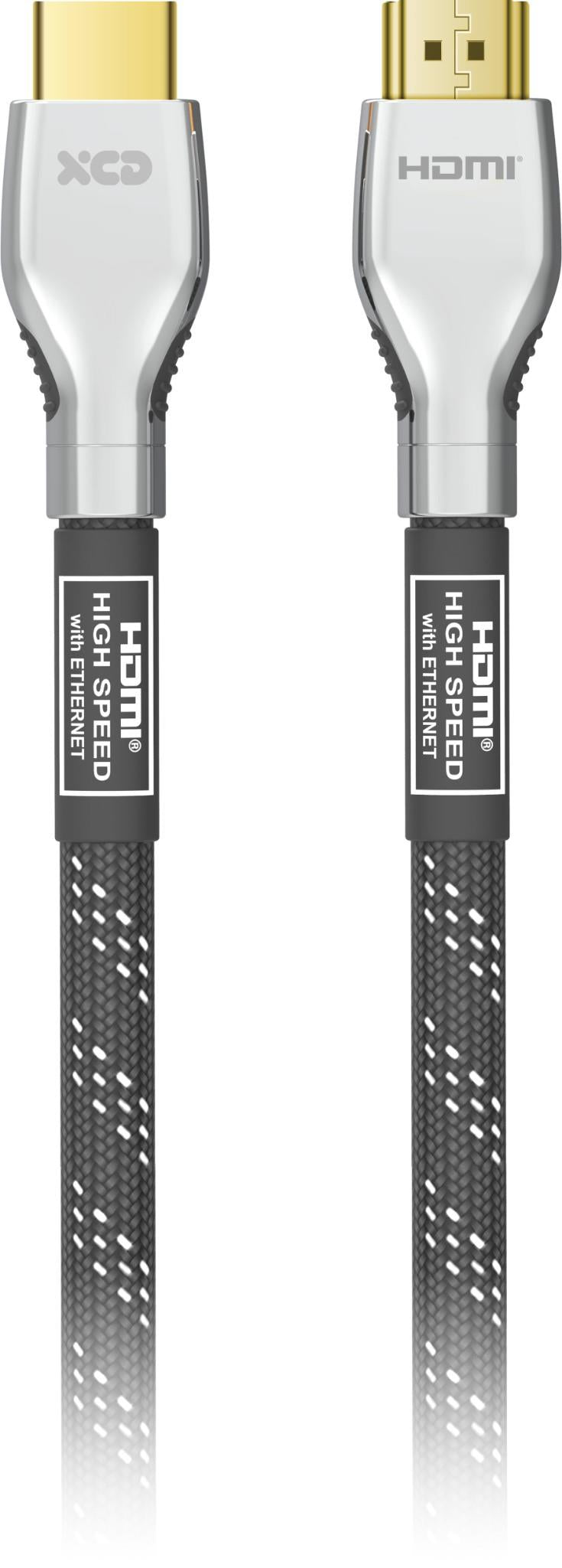 XCD Essentials Ultra High Speed Braided HDMI Cable with Ethernet 4K/8K 3.6m V2