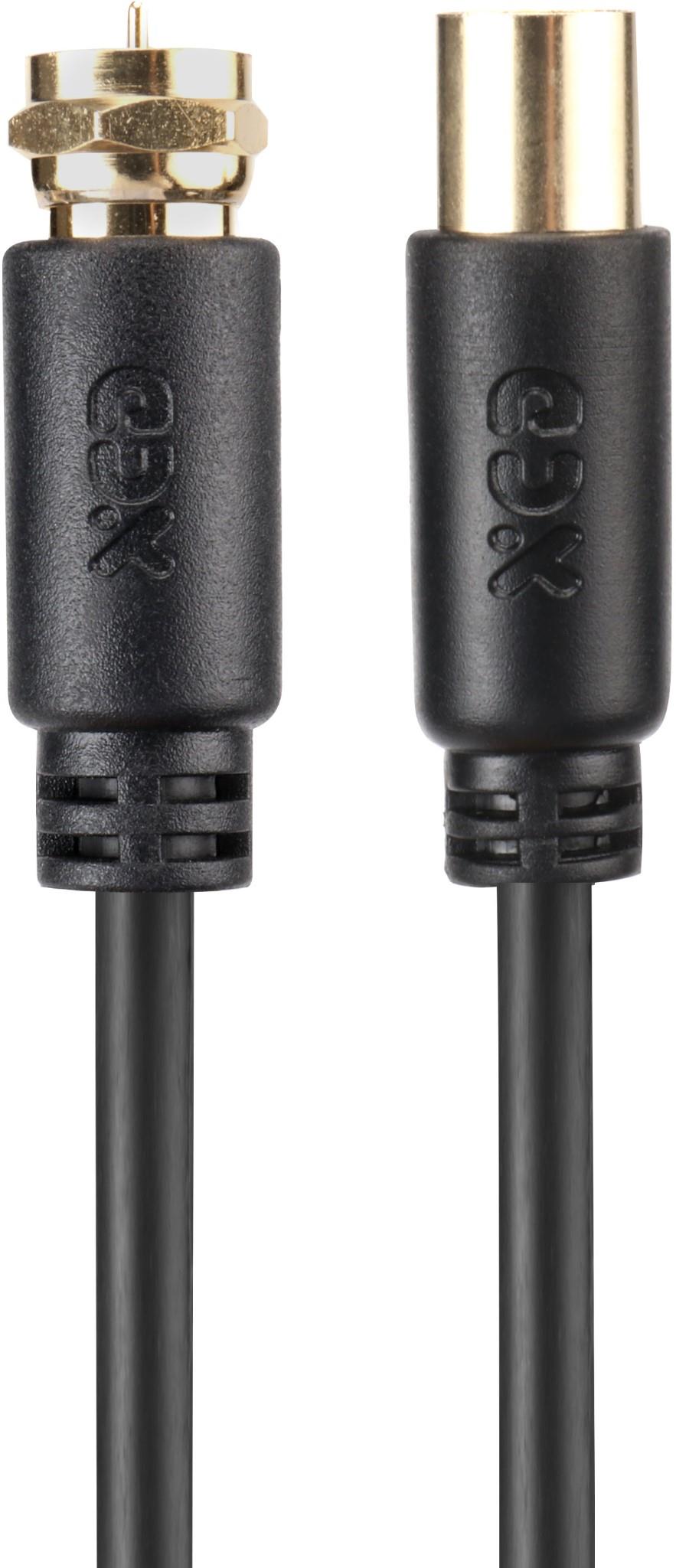 XCD Essentials F-Type to Pal Male Coaxial Cable 2M V2