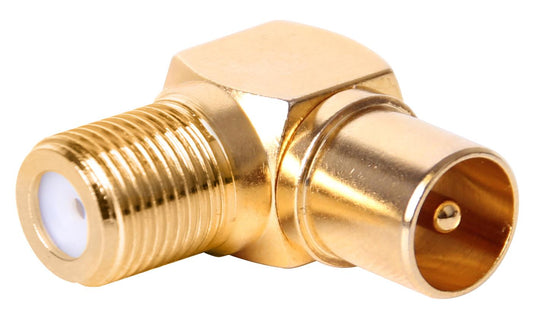 XCD Essentials Elbow Coax to F Type Adapter V2