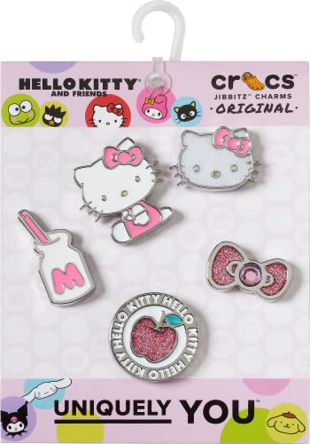 Crocs Jibbitz 5-Pack Hello Kitty and Friends Sparkly Shoe Charms | Jibbitz for Crocs