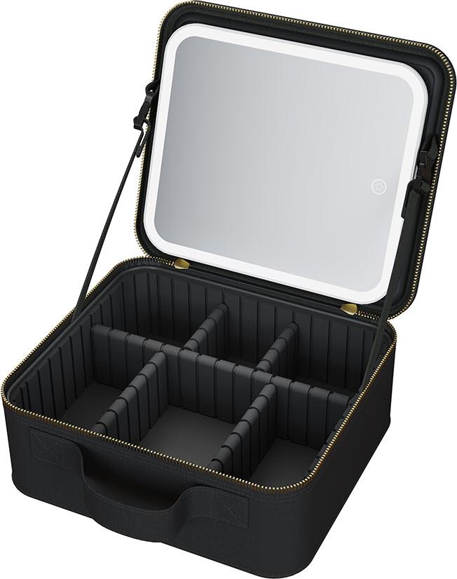 Wellcare Cosmetic Bag with Mirror (Black)