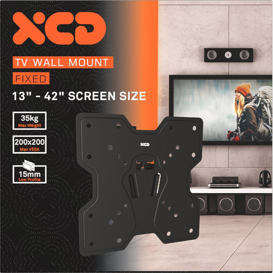 XCD Fixed TV Wall Mount (13-42')