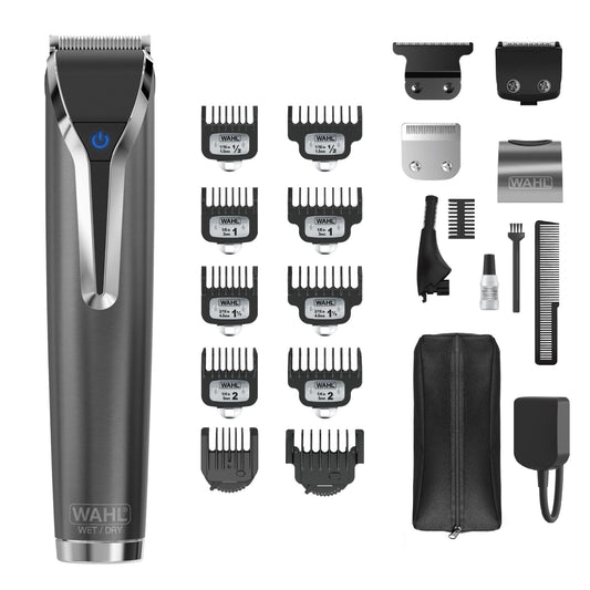 Wahl Waterproof Lithium-Ion Stainless Steel Grooming Kit (Slate)