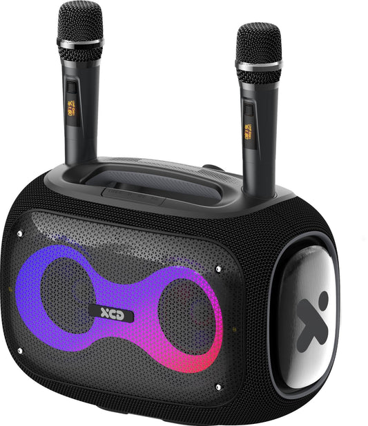XCD Bluetooth Karaoke Machine X-Bass with Dual Microphones