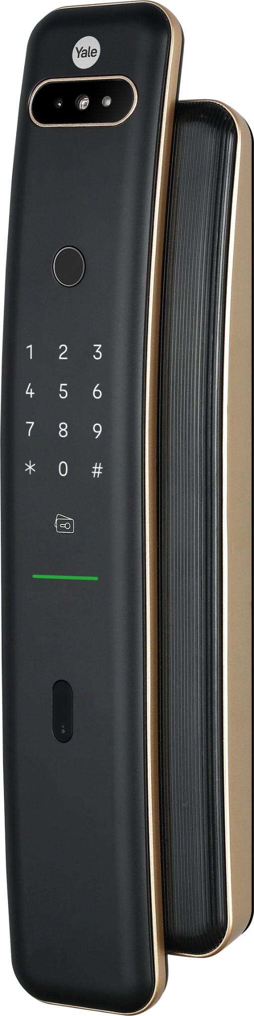 Yale Luna Pro+ Smart Push/Pull Mortice Lock with Yale Home Module (Champagne Gold)