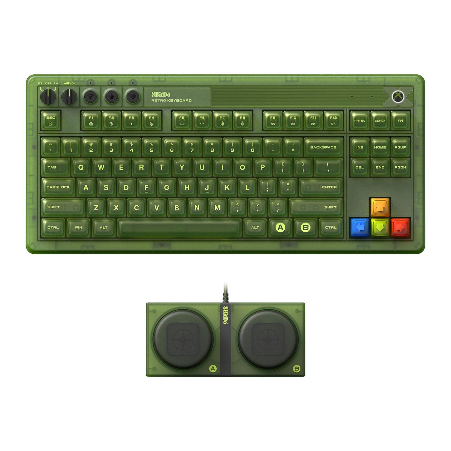8Bitdo Retro 87 Mechanical Keyboard - Xbox Edition